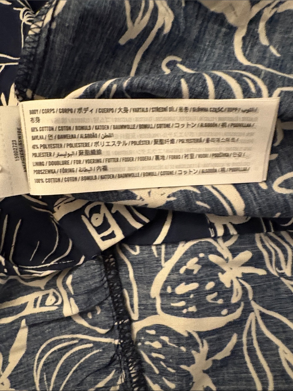 Abercrombie & Fitch Emerson Poplin Navy and White Floral Square-Neck Maxi Dress - Picture 9 of 13